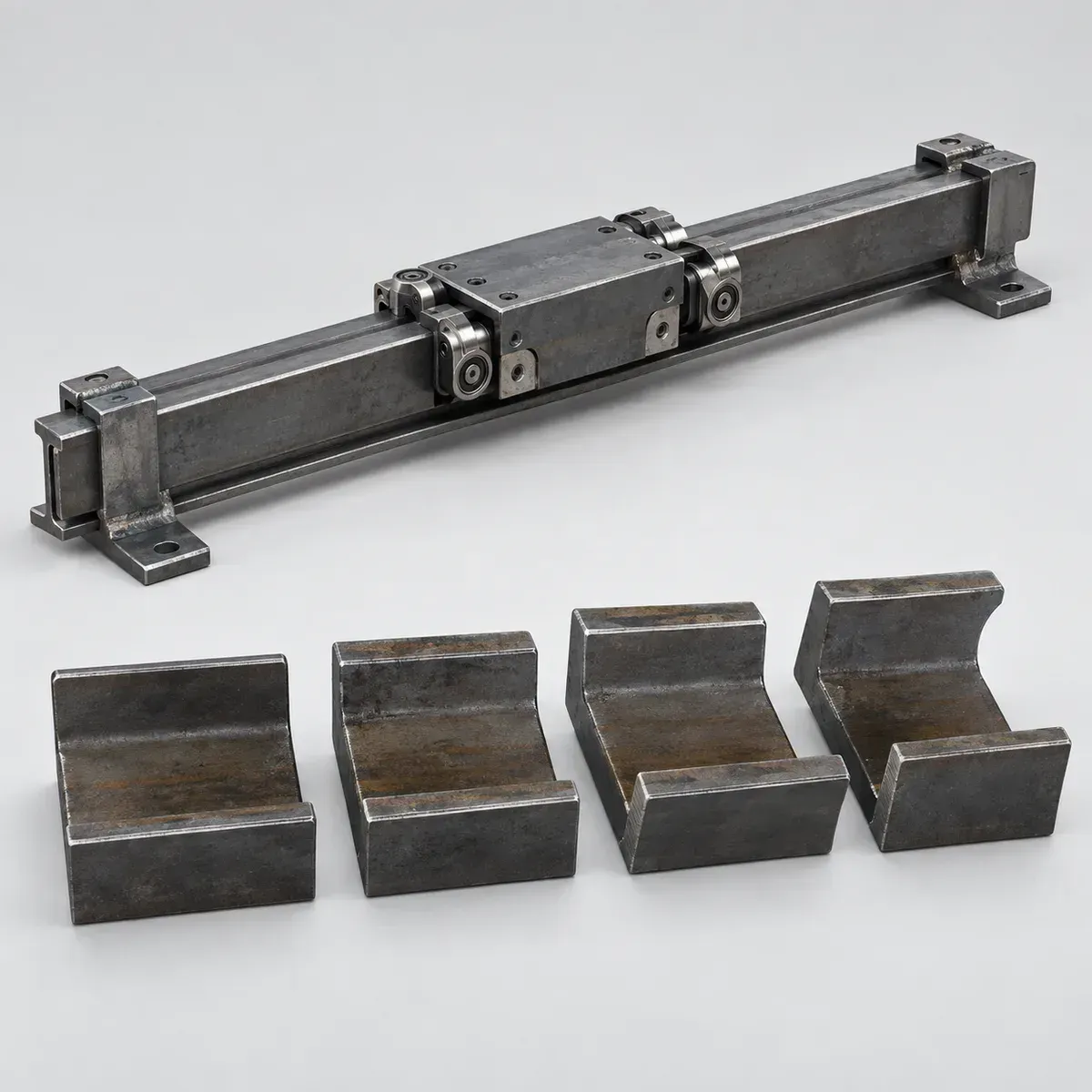 Standard 1 NbV steel U-profile sections for combined bearings