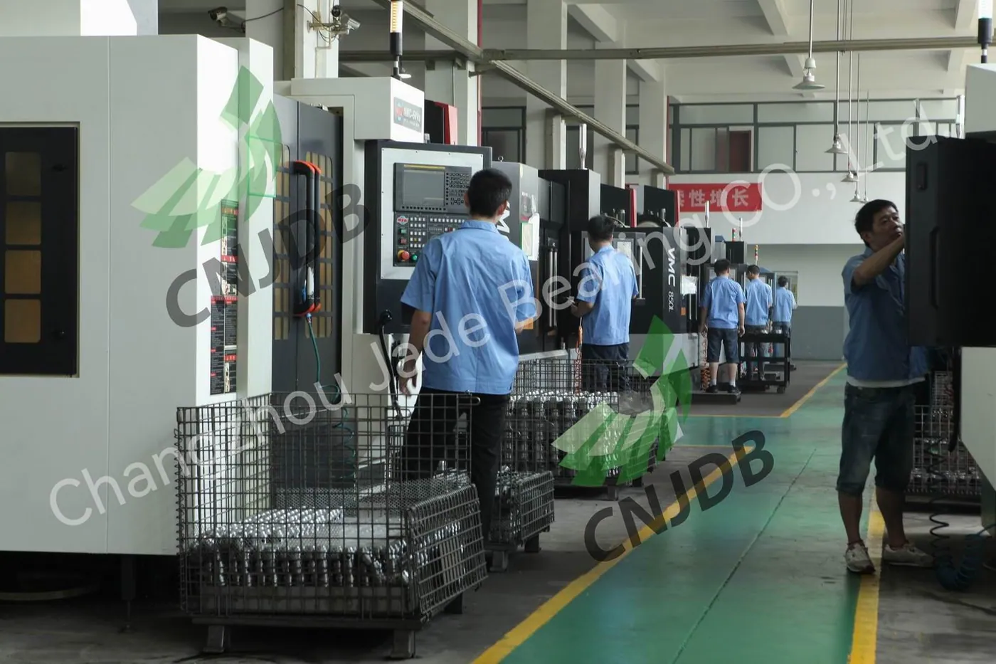 CNC machining centers at Changzhou Jade Bearing partner facility