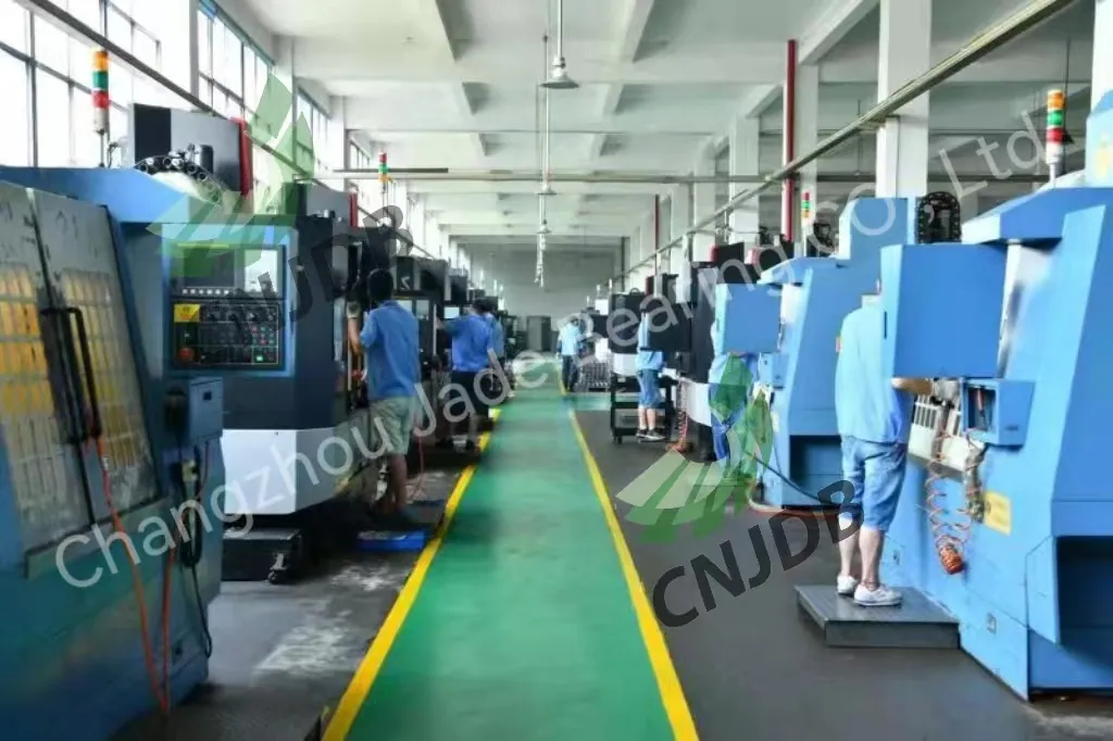 CNC bearing machining workshop at Changzhou Jade Bearing partner facility